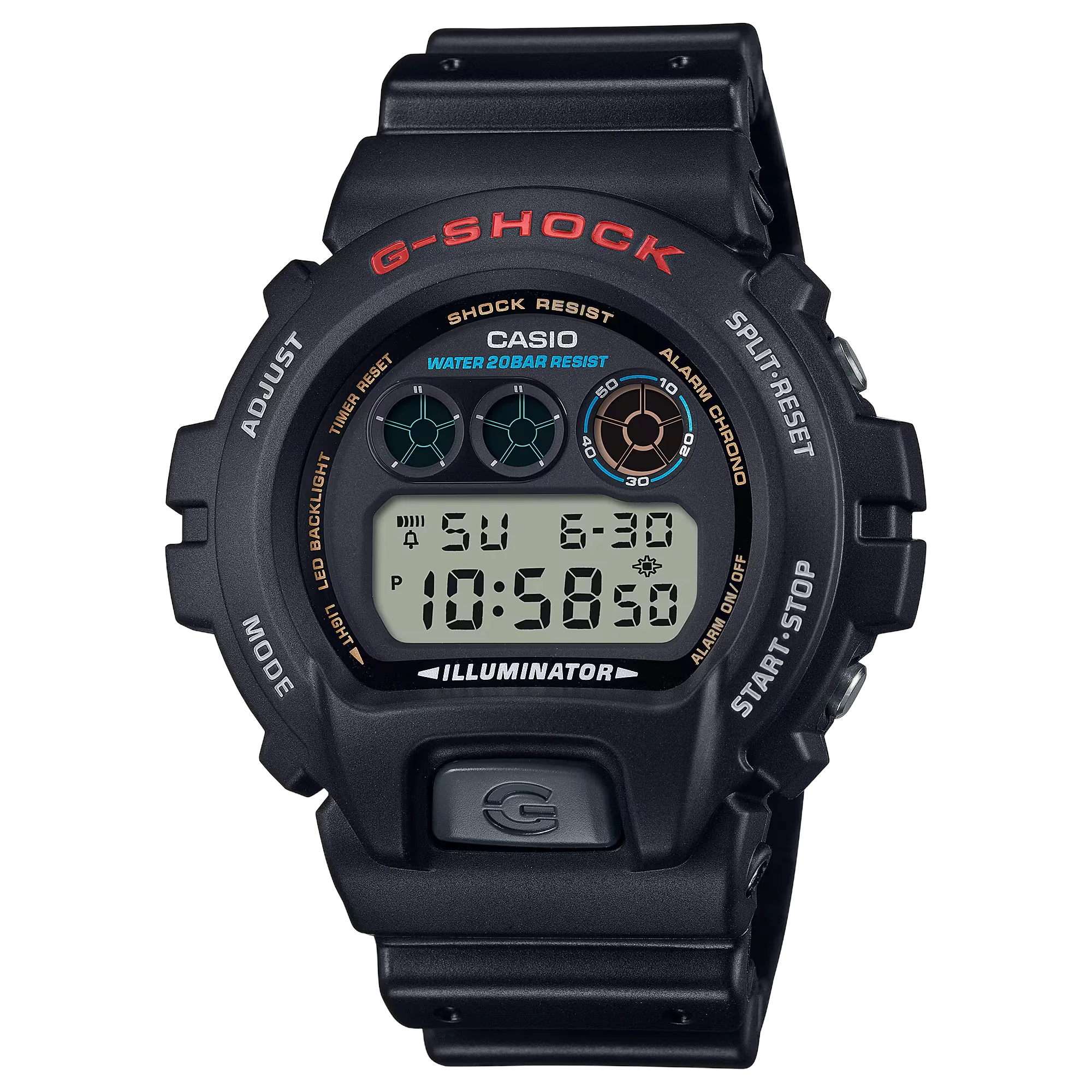 Casio G-SHOCK DW-6900U, ref. DW-6900U-1, Black dial