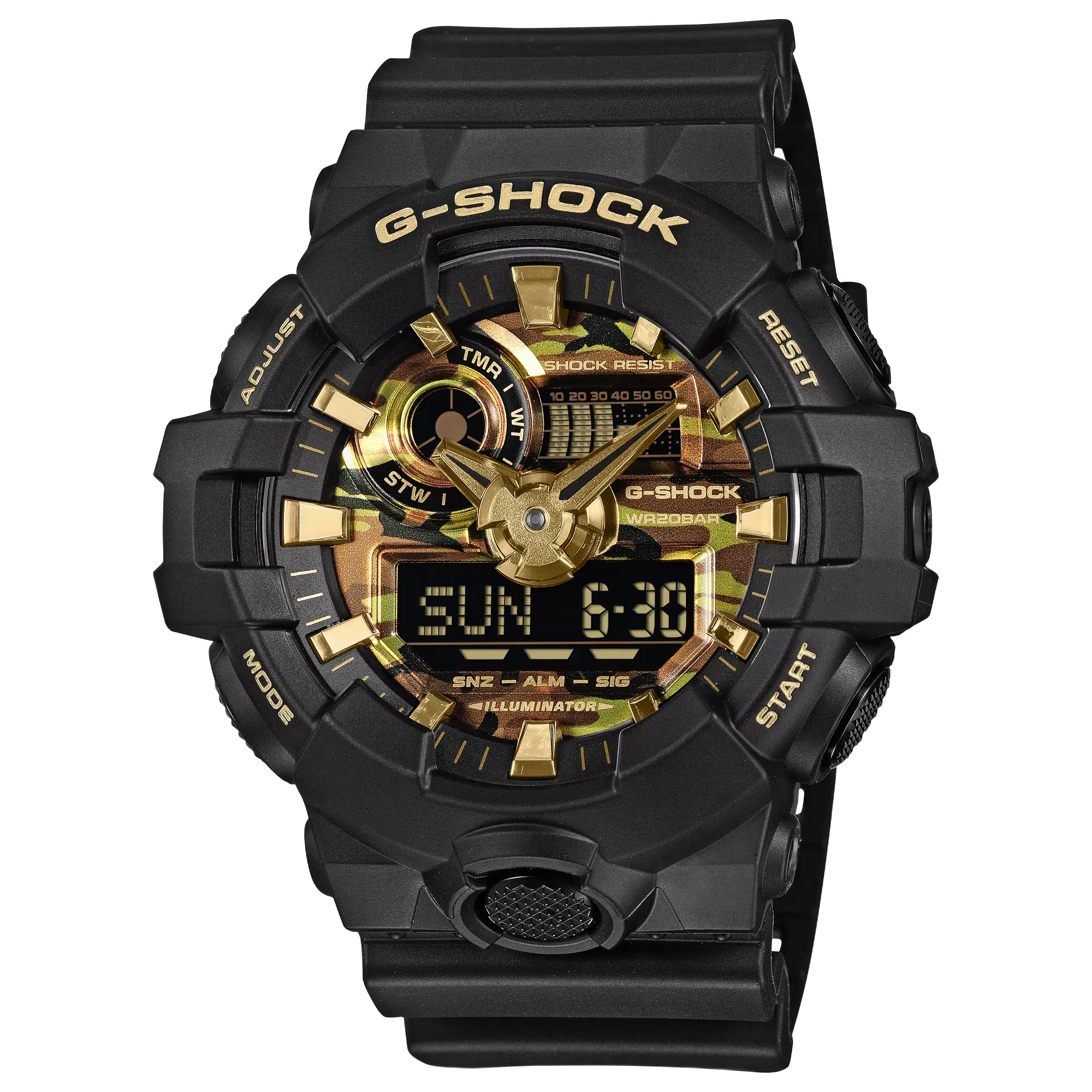 Casio G-SHOCK GA-700CF, ref. GA-700CF-1A, Black dial
