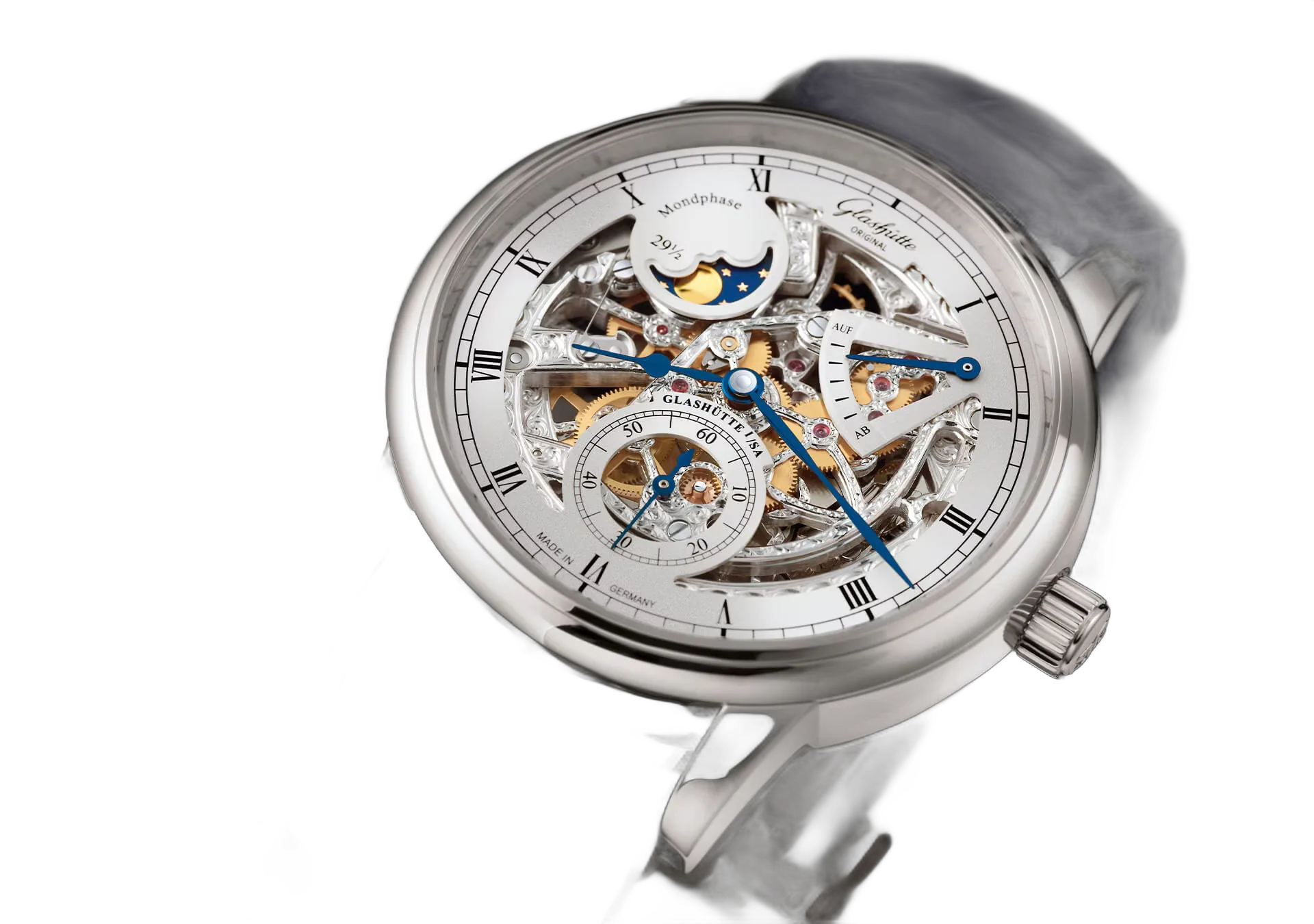 Glashütte Original Senator Moon Phase Skeletonised Edition (1-49-13-15-04-30)