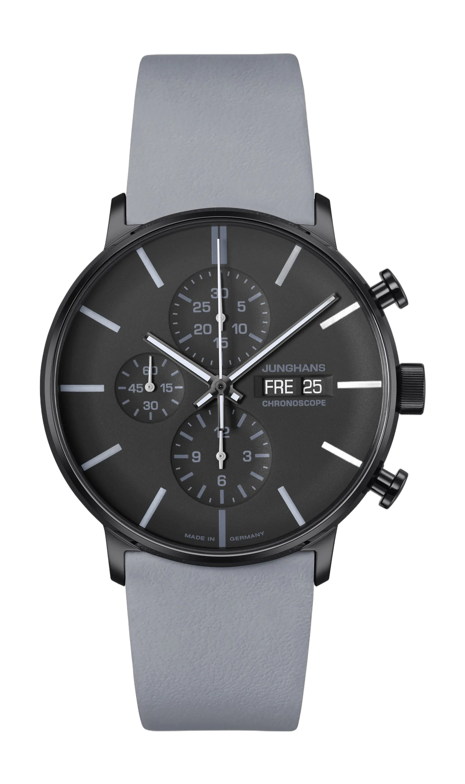 Junghans FORM A Chronoscope, ref. 27/4371.00, Matt black dial