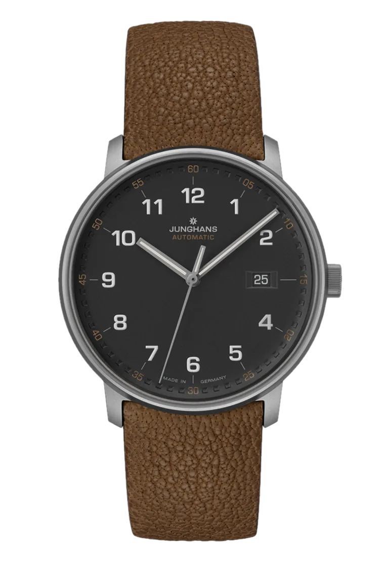 Junghans FORM A Titan, ref. 27/2002.00, Black matt dial