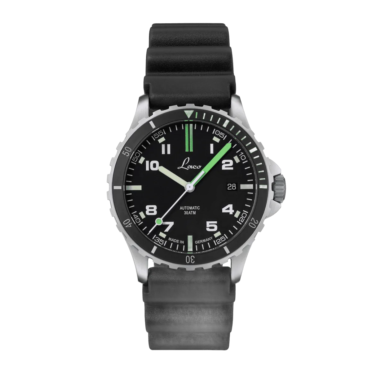 Laco Amazonas 39, ref. 862134, Black mat dial