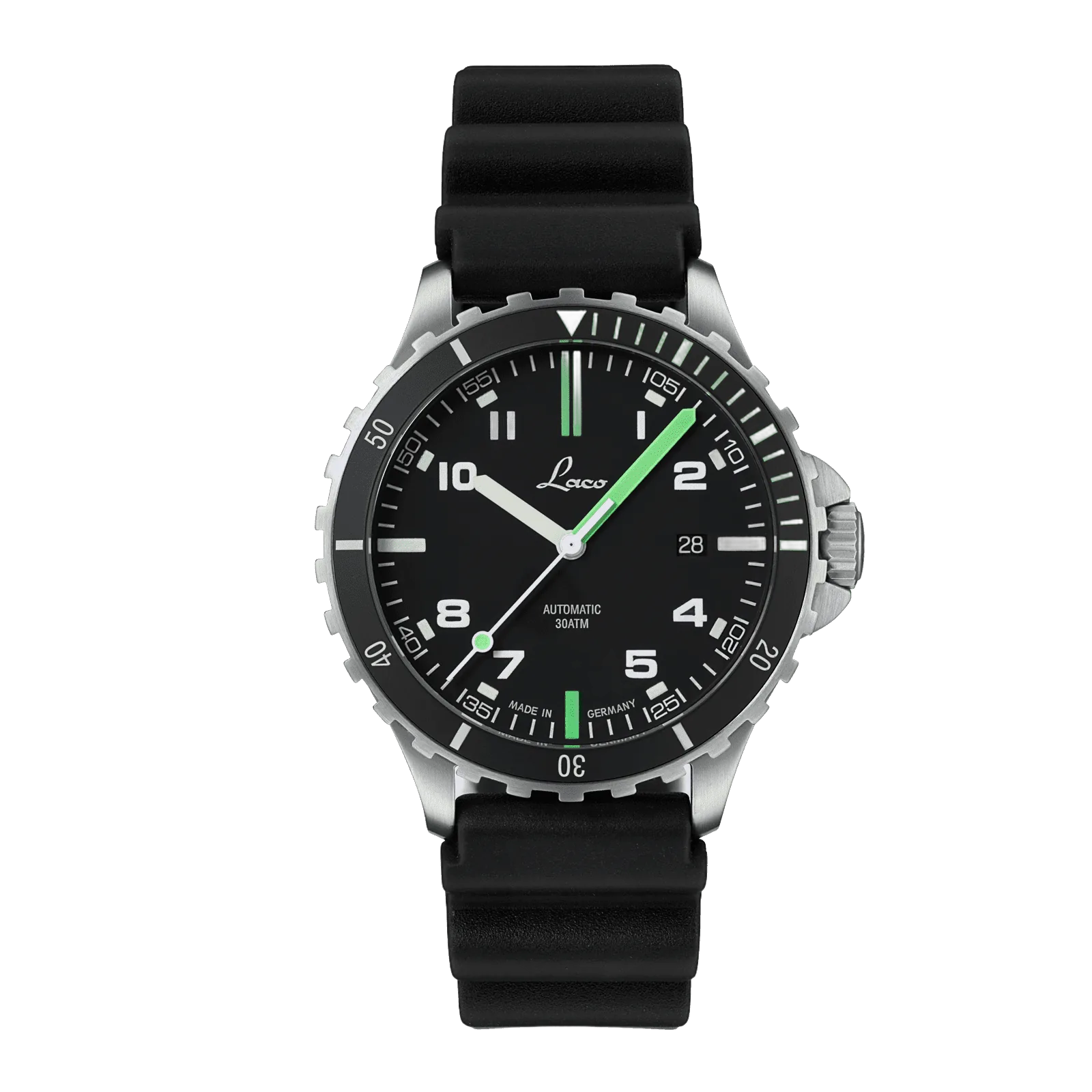 Laco Amazonas 42, ref. 862107, Black mat dial