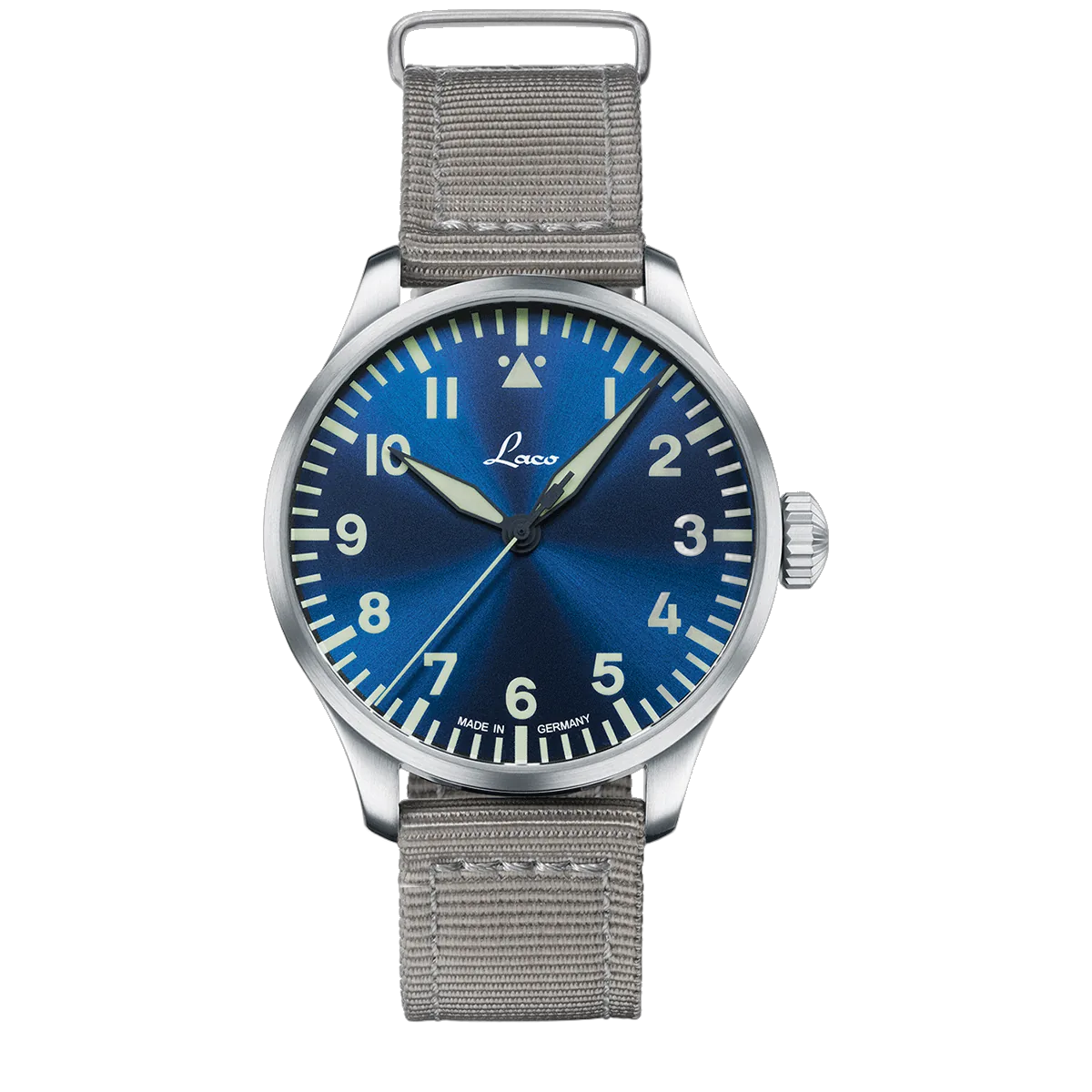 Laco Augsburg Blaue Stunde, ref. 862100.2, Blue with sunray pattern dial