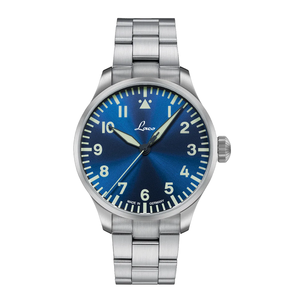 Laco Augsburg Blaue Stunde 42 MB, ref. 862100.2.MB, Blue with sunray pattern dial