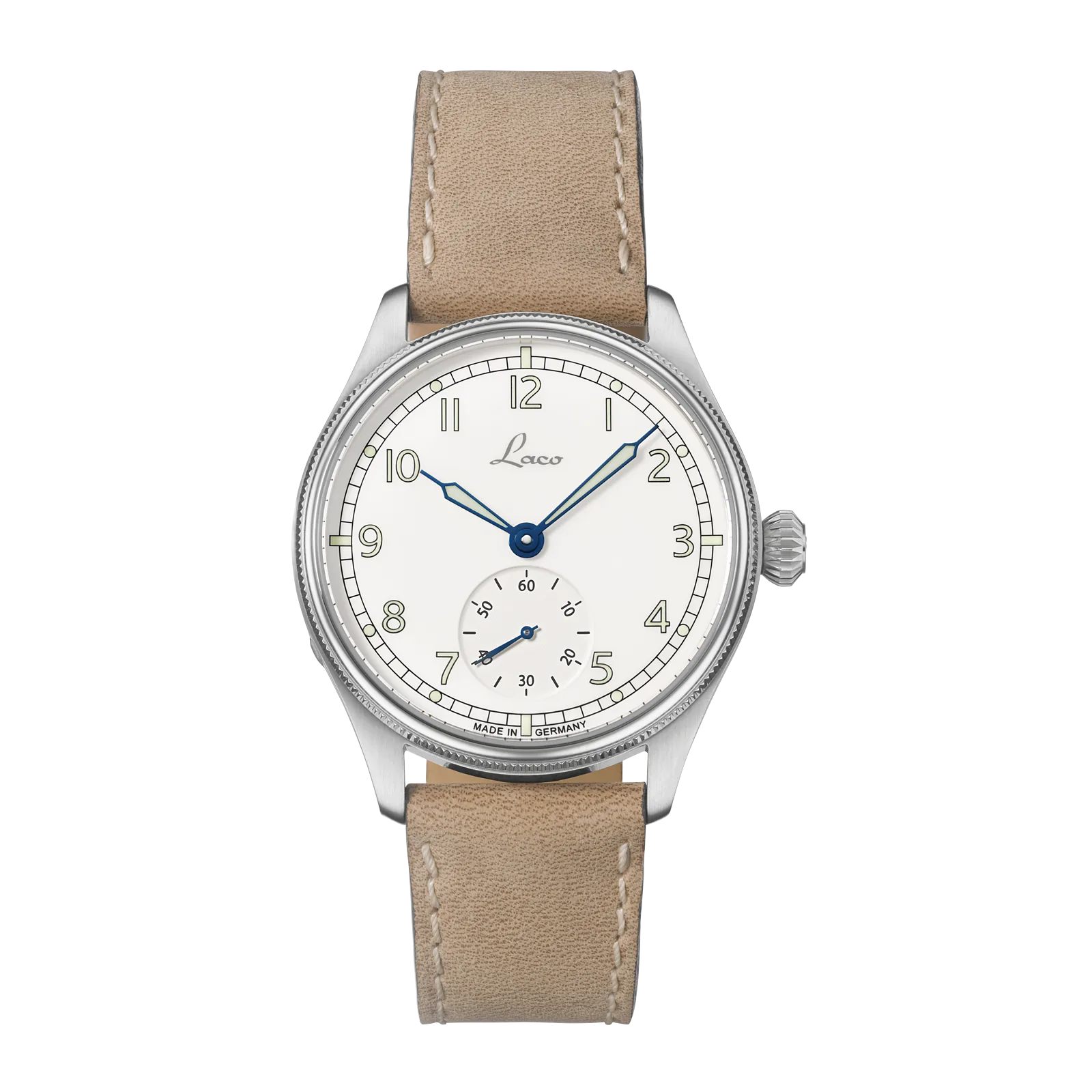 Laco Cuxhaven 39, ref. 862168, White in enamel optic dial