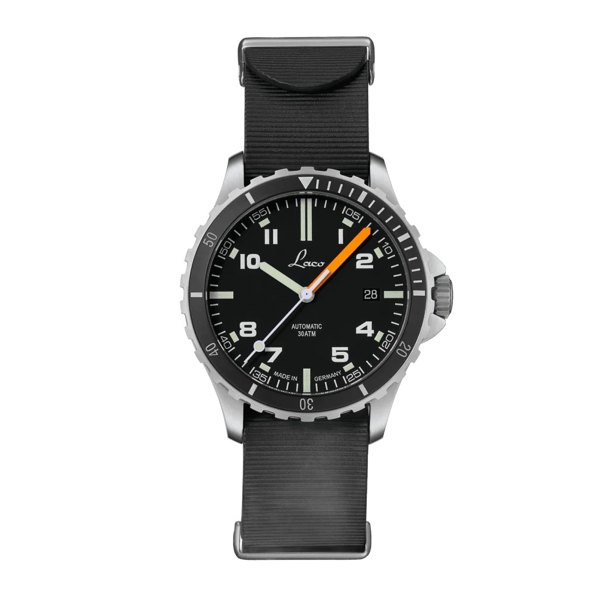 Laco Himalaya 39 RB, ref. 862131.RB, Black mat dial