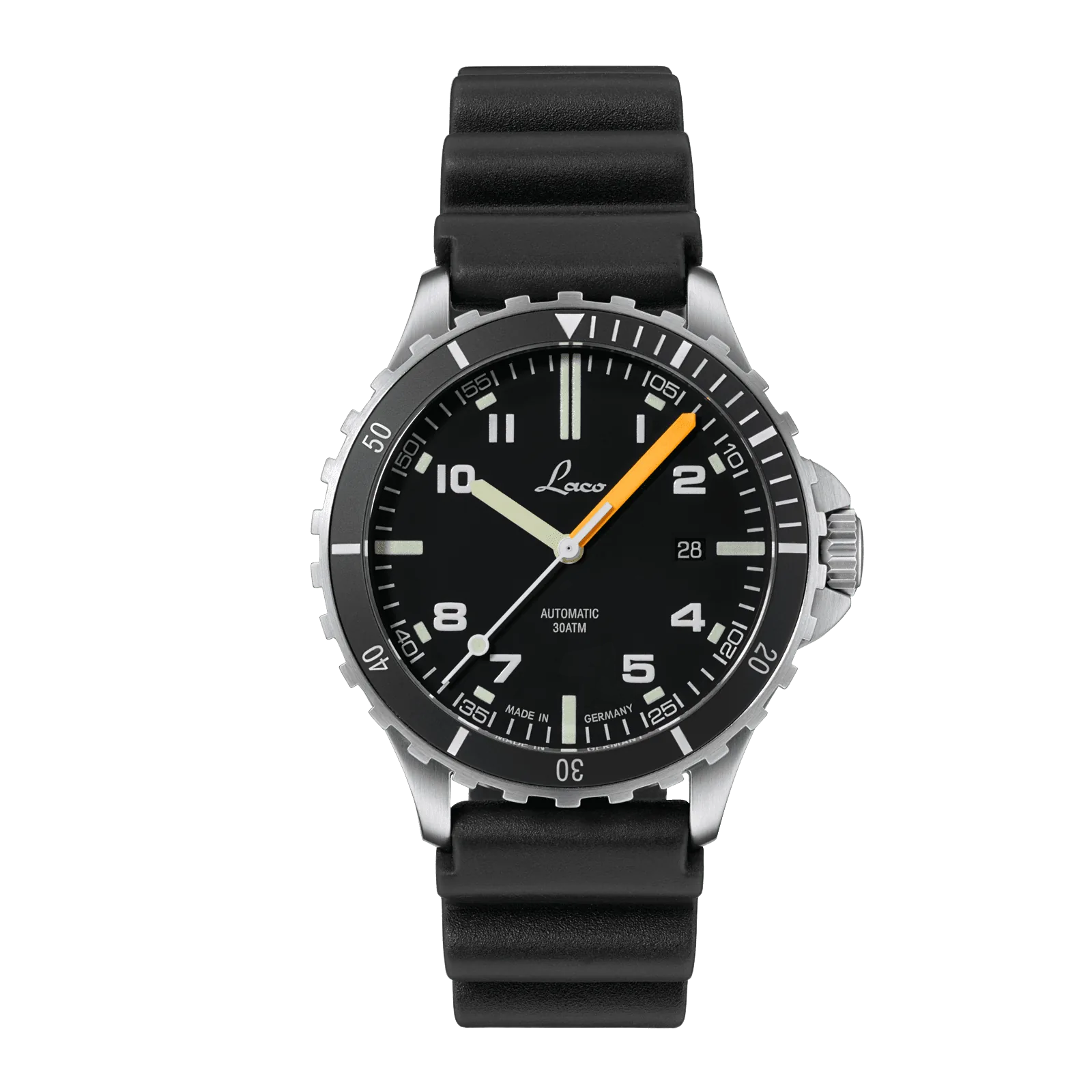 Laco Himalaya 42, ref. 862106, Black mat dial